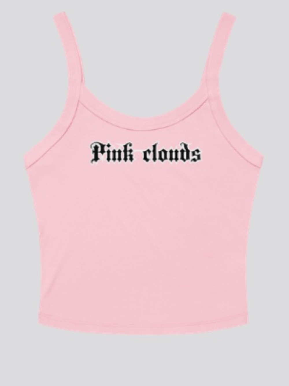 Pink Clouds Ribbed Pink Camisole Tank - Women's Pink Cami